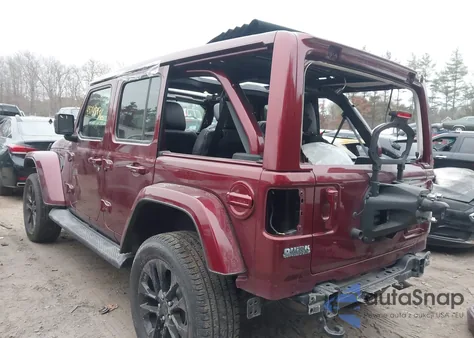2021 Jeep Wrangler Unlimited High Altitude 4X4 z USA, uszkodzony, nr VIN 1C4HJXEN8MW595468